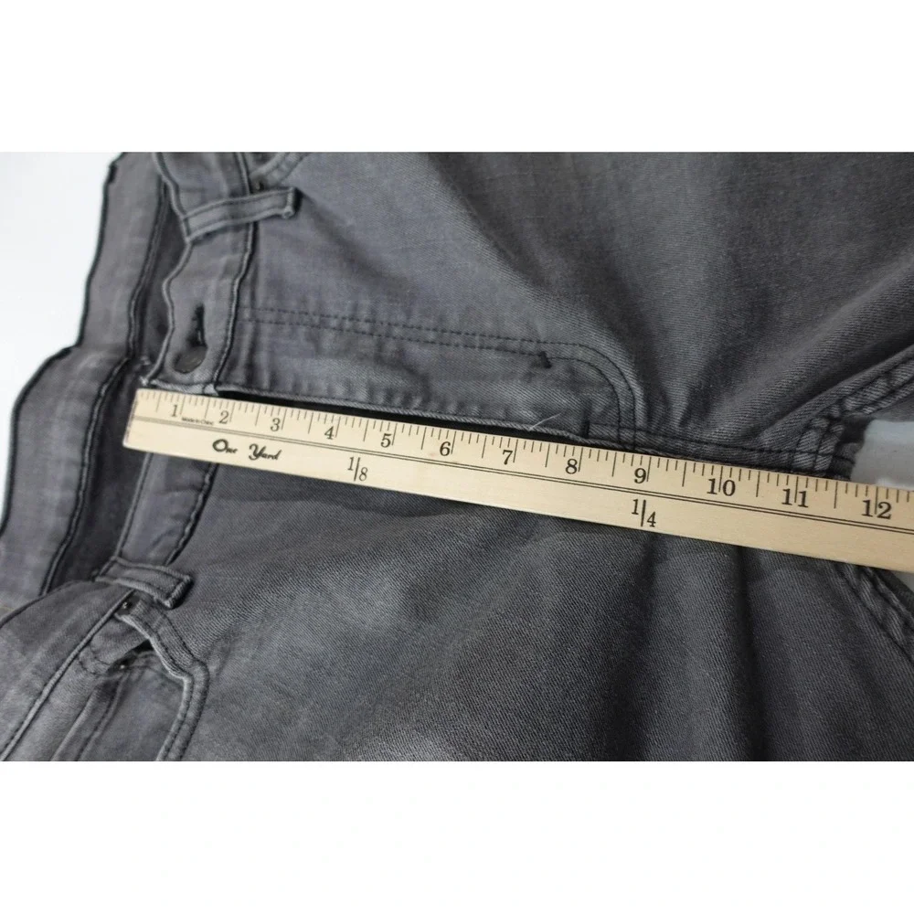 Levis 511 Jeans Mens 38x30 Gray Charcoal Wash Slim Taper Stretch Denim‎ Pants